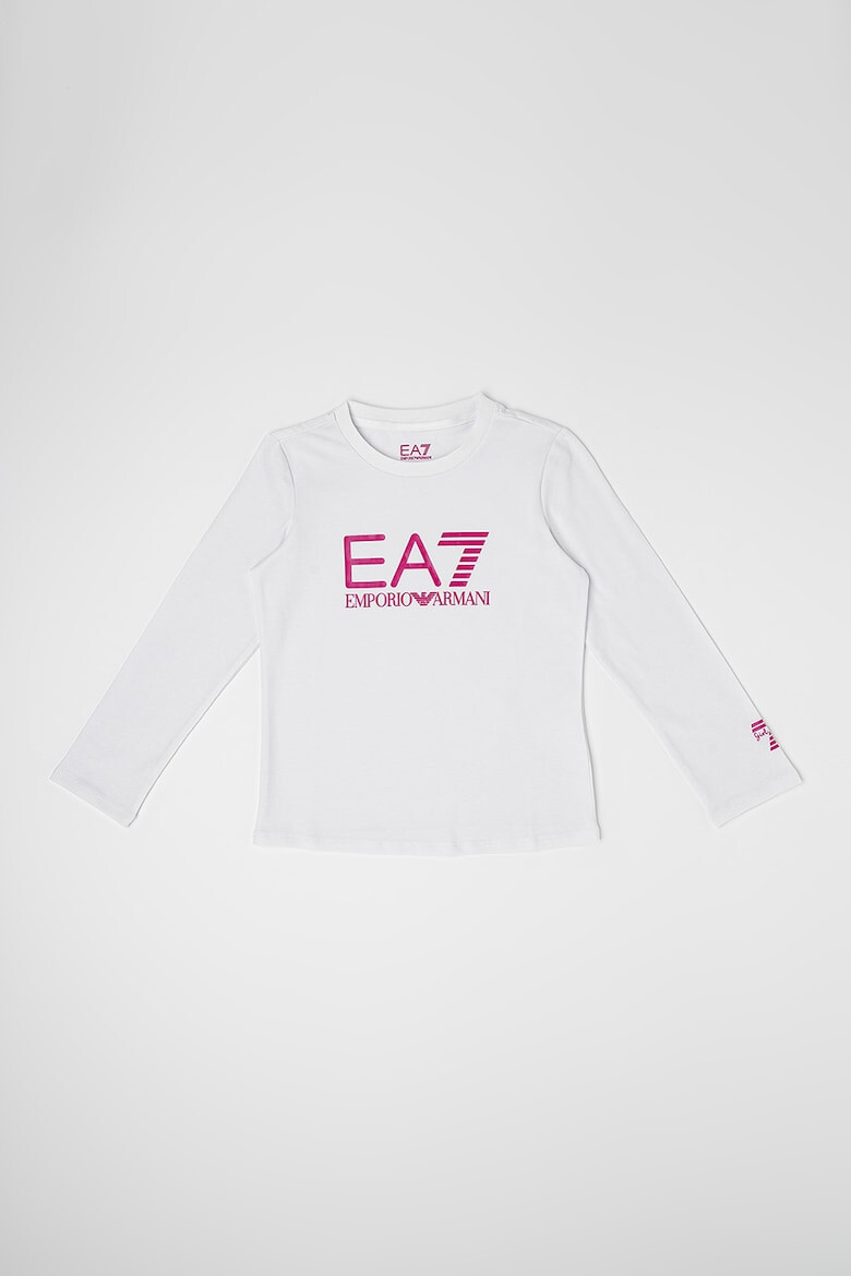 EA7 Bluza din amestec de bumbac cu logo - Pled.ro