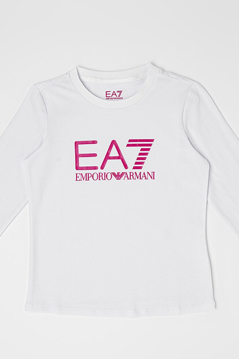 EA7 Bluza din amestec de bumbac cu logo - Pled.ro