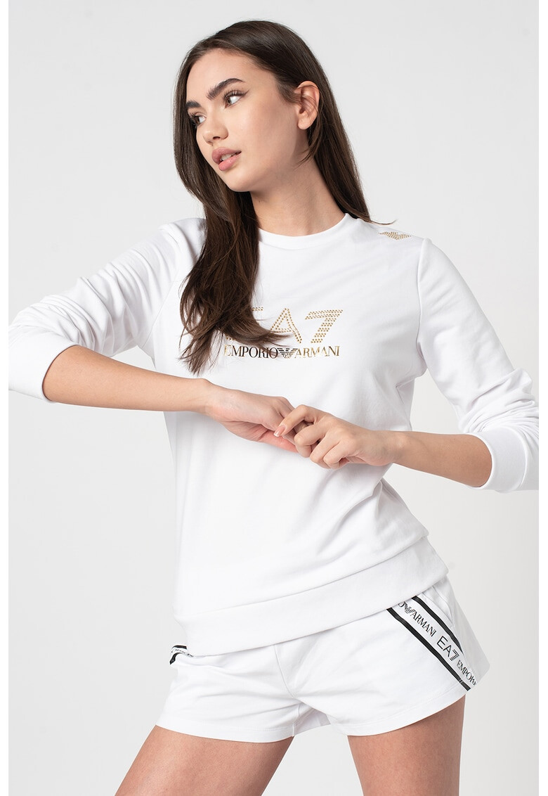 EA7 Bluza sport cu aplicatii logo - Pled.ro