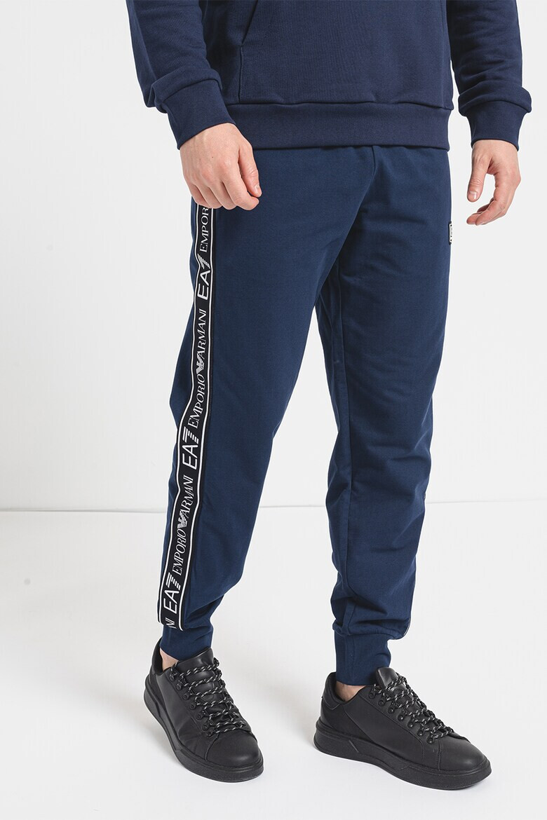 EA7 Pantaloni de trening cu benzi logo - Pled.ro