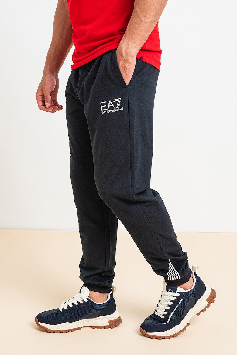 EA7 Pantaloni de trening cu snur de ajustare in talie - Pled.ro