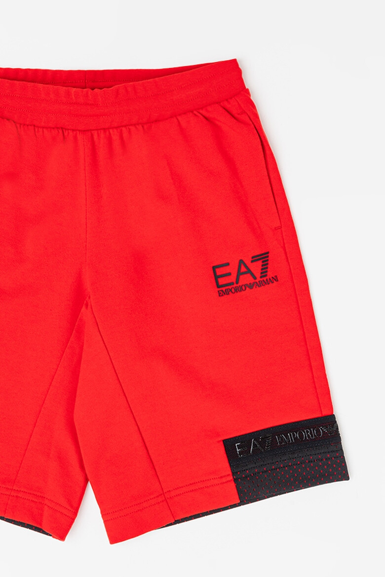 EA7 Pantaloni scurti cu imprimeu logo - Pled.ro