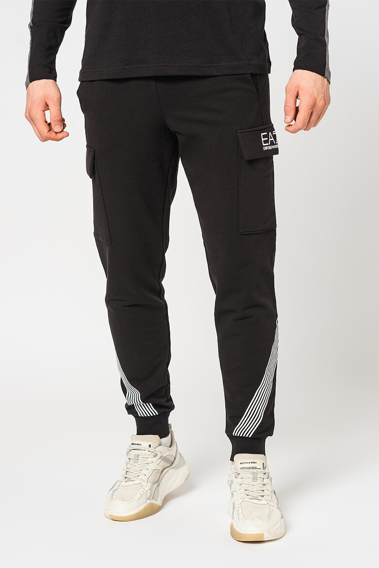 EA7 Pantaloni sport cargo cu logo - Pled.ro