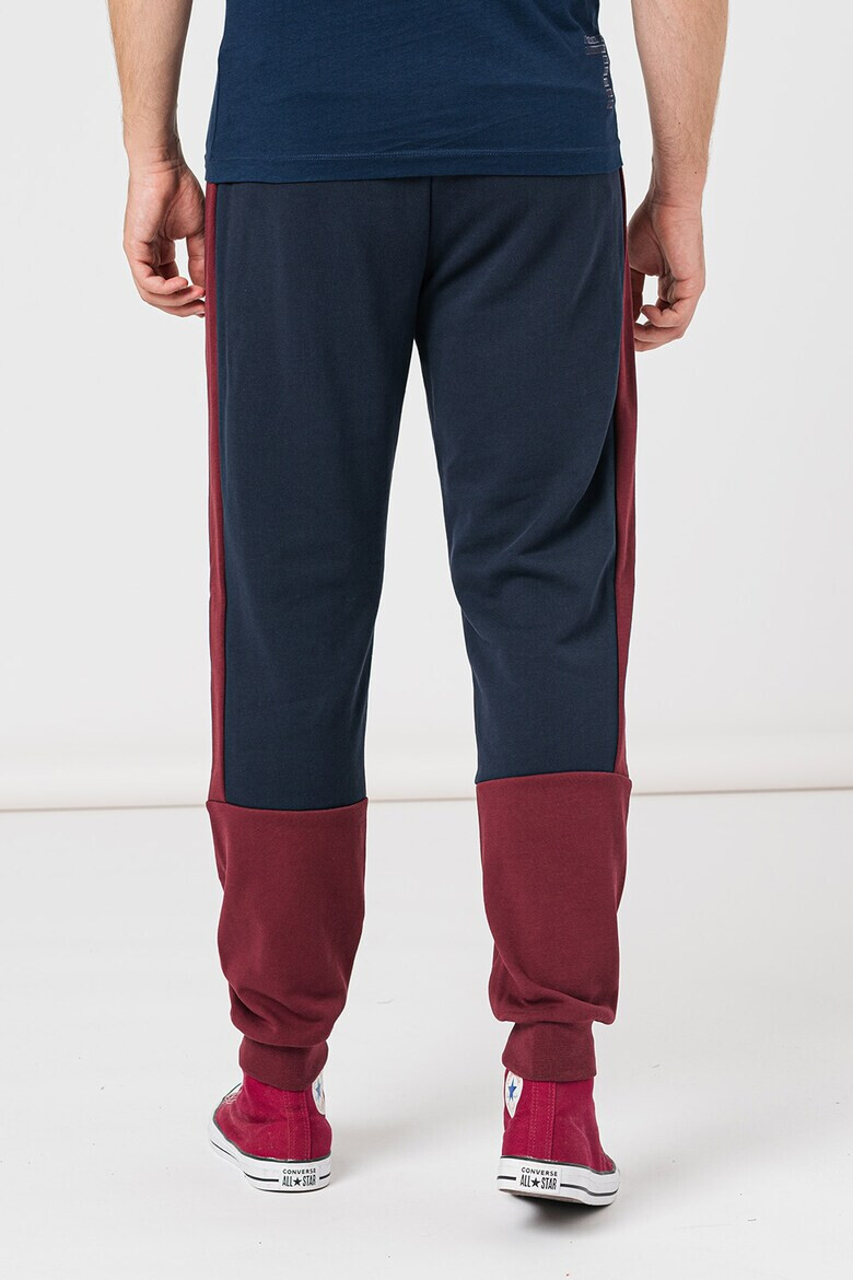 EA7 Pantaloni sport colorblock cu snur - Pled.ro