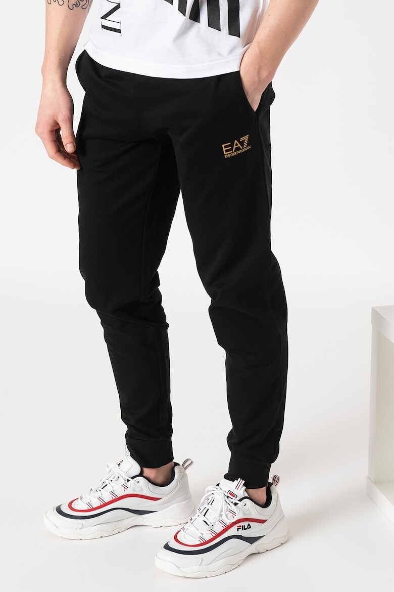 EA7 Pantaloni sport conici cu talie elastica - Pled.ro