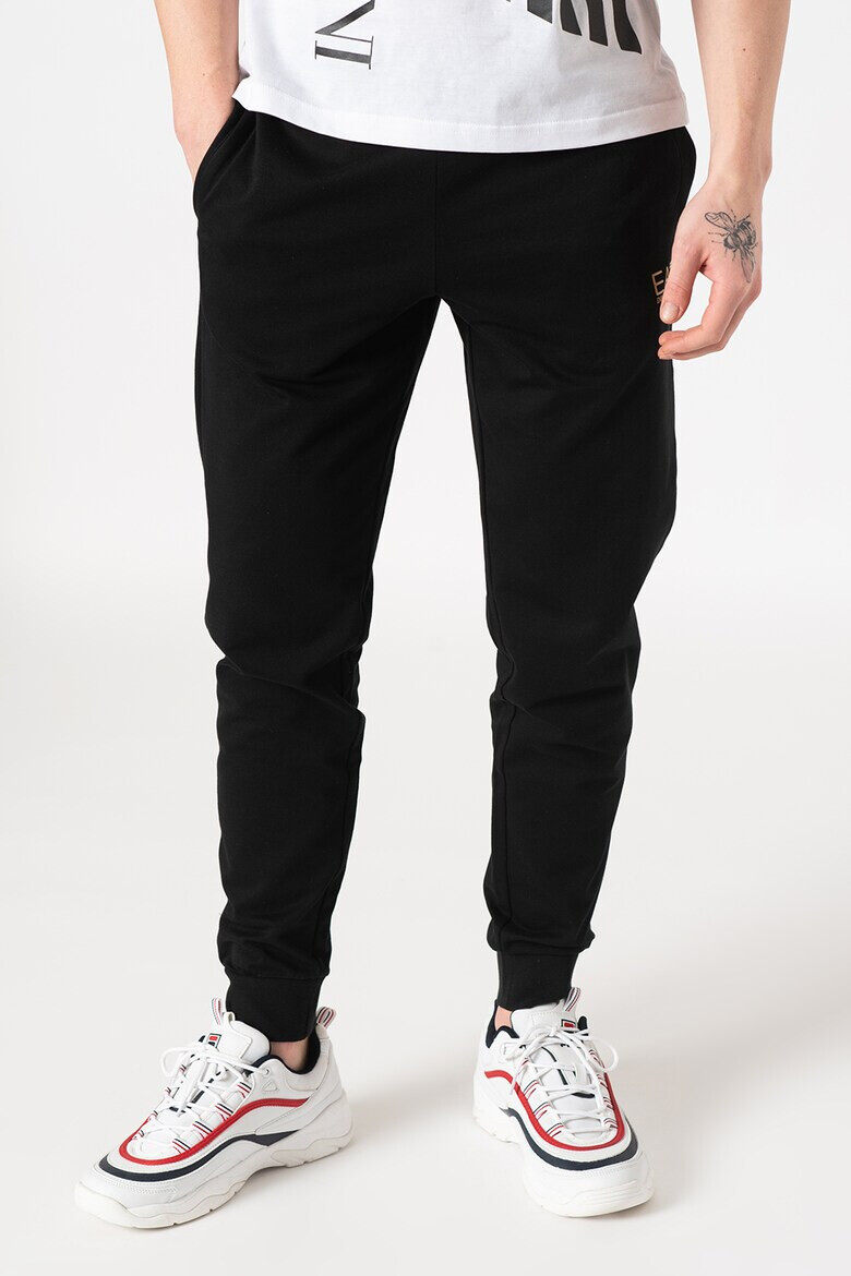 EA7 Pantaloni sport conici cu talie elastica - Pled.ro