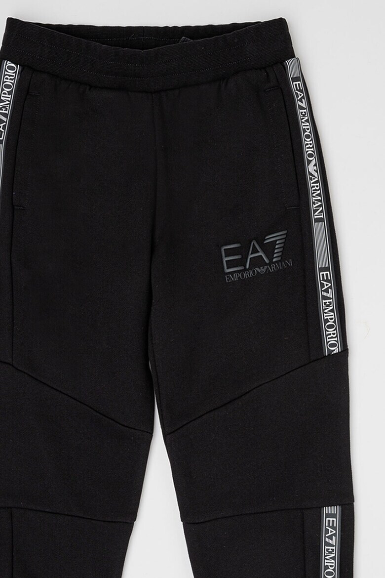 EA7 Pantaloni sport cu benzi laterale cu logo - Pled.ro