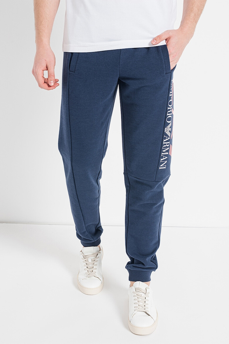 EA7 Pantaloni sport cu imprimeu logo - Pled.ro