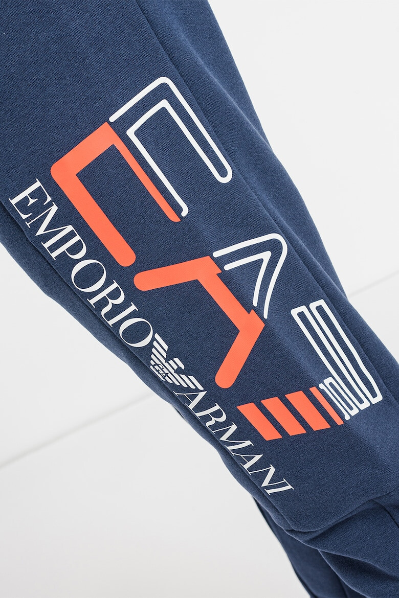 EA7 Pantaloni sport cu imprimeu logo - Pled.ro