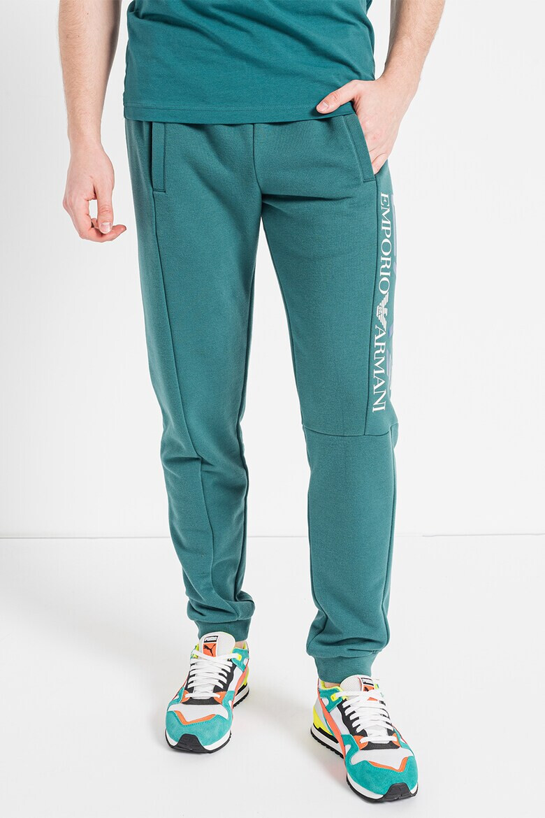 EA7 Pantaloni sport cu imprimeu logo - Pled.ro