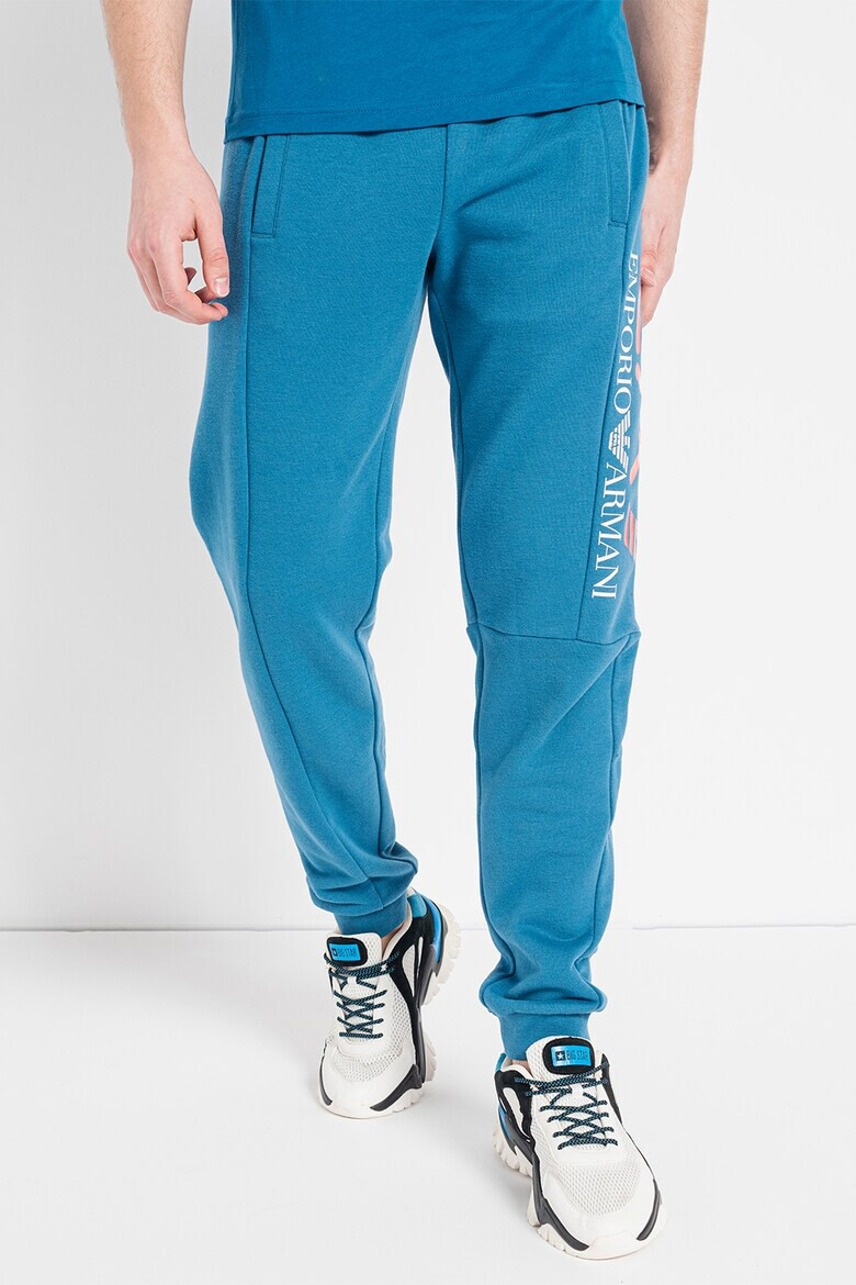 EA7 Pantaloni sport cu imprimeu logo - Pled.ro