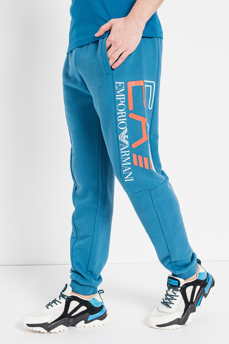 EA7 Pantaloni sport cu imprimeu logo - Pled.ro