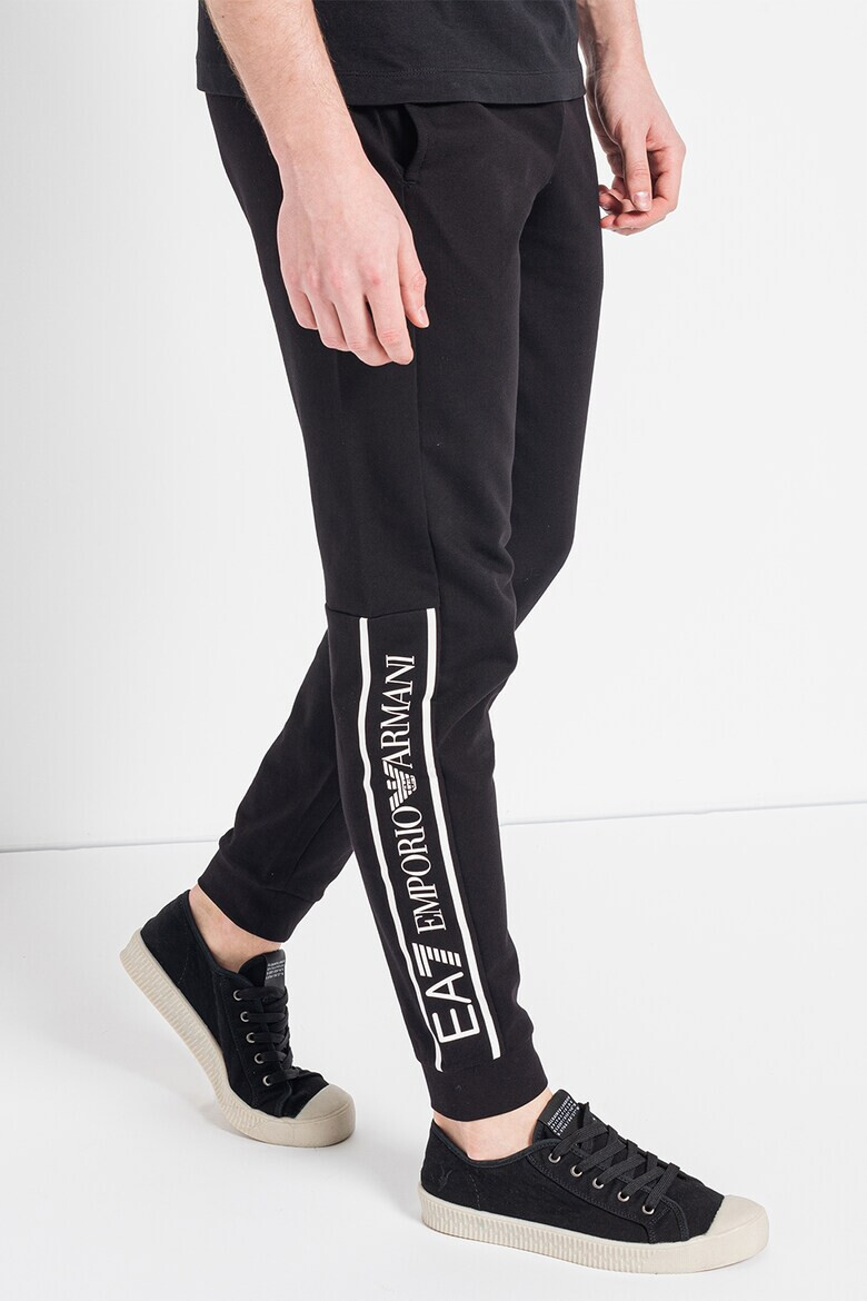 EA7 Pantaloni sport cu imprimeu logo - Pled.ro