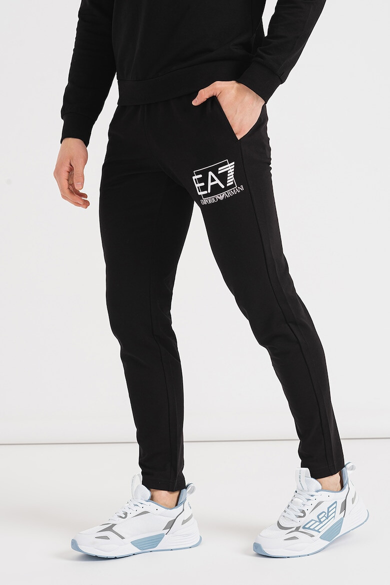 EA7 Pantaloni sport cu imprimeu logo - Pled.ro