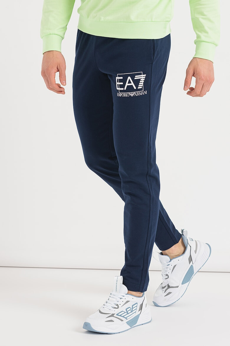 EA7 Pantaloni sport cu imprimeu logo - Pled.ro