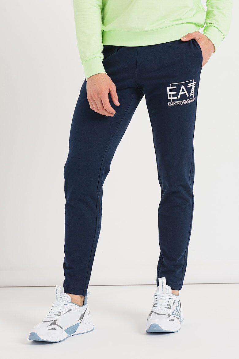 EA7 Pantaloni sport cu imprimeu logo - Pled.ro