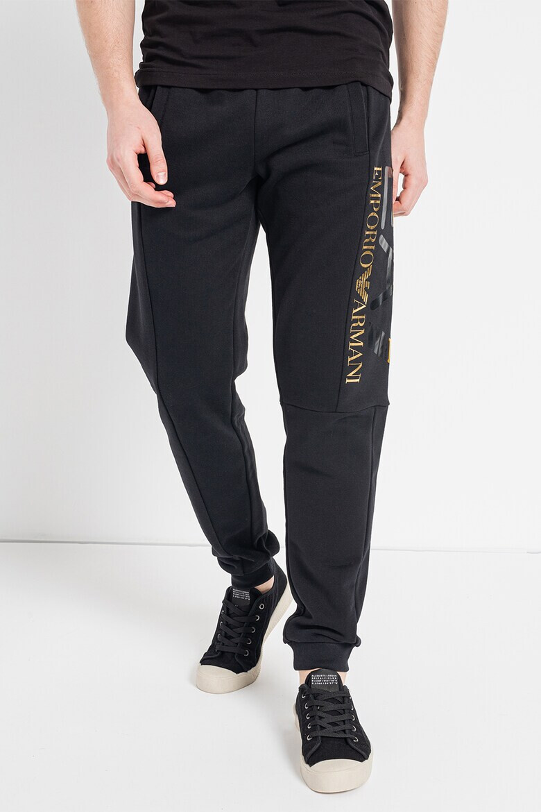 EA7 Pantaloni sport cu imprimeu logo - Pled.ro