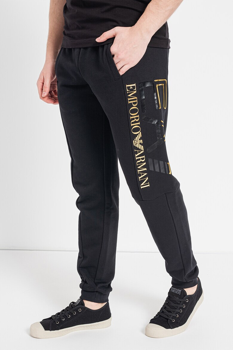 EA7 Pantaloni sport cu imprimeu logo - Pled.ro