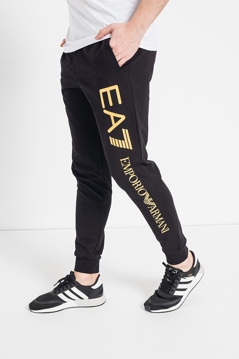 EA7 Pantaloni sport cu imprimeu logo - Pled.ro