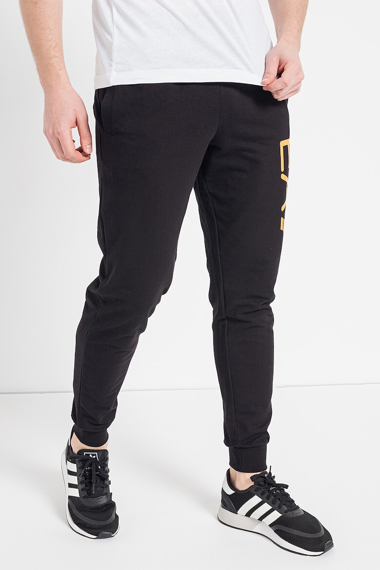 EA7 Pantaloni sport cu imprimeu logo - Pled.ro