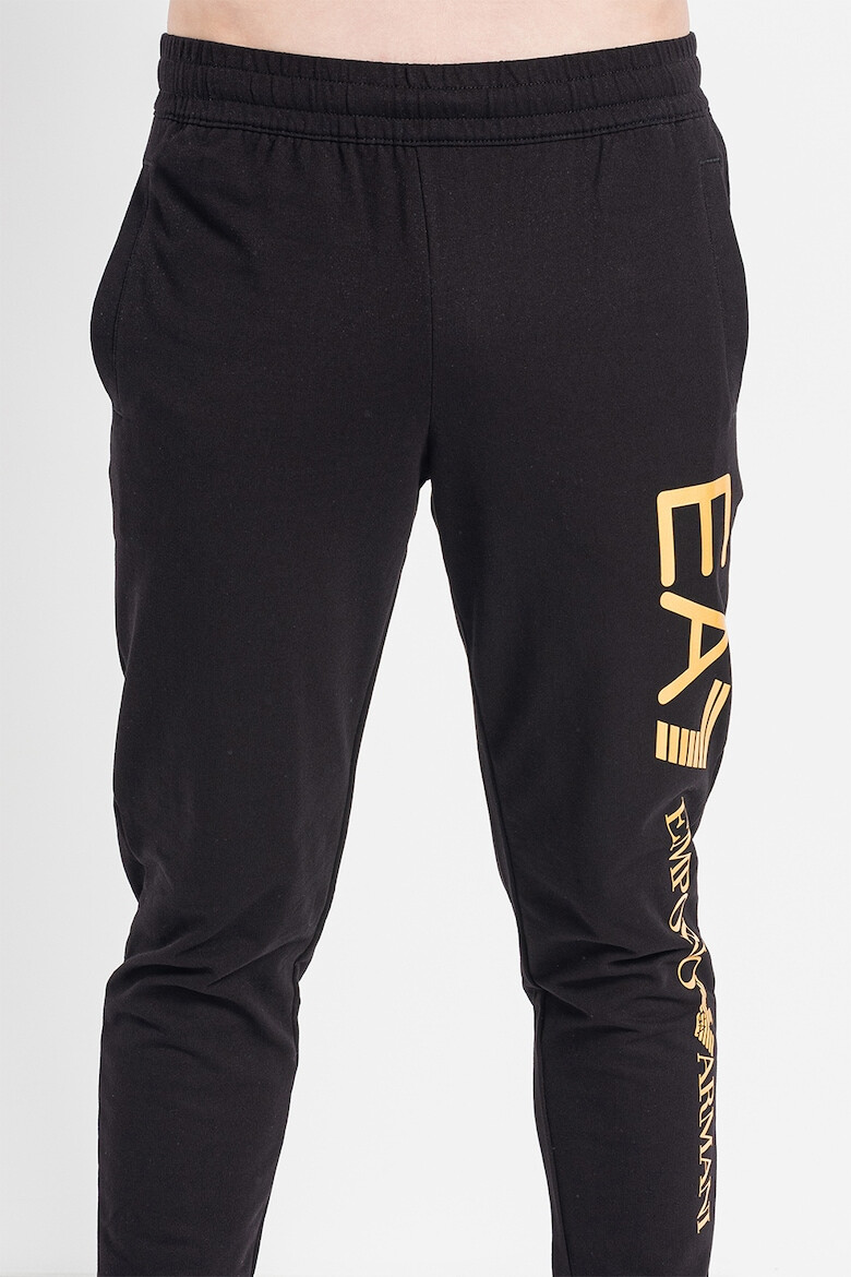 EA7 Pantaloni sport cu imprimeu logo - Pled.ro