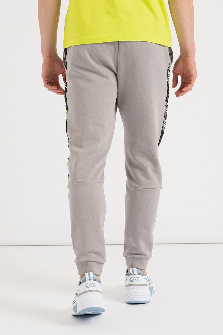 EA7 Pantaloni sport din amestec de bumbac cu logo - Pled.ro