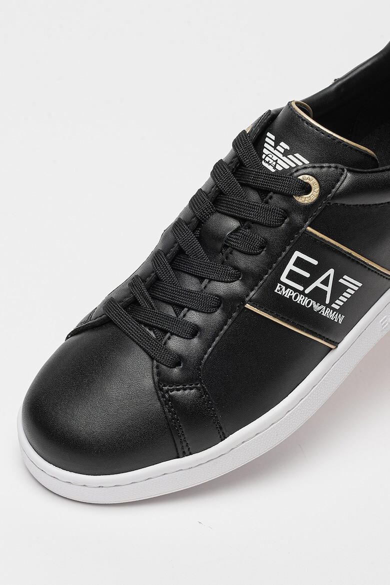 EA7 Pantofi sport de piele cu garnitura cu logo - Pled.ro