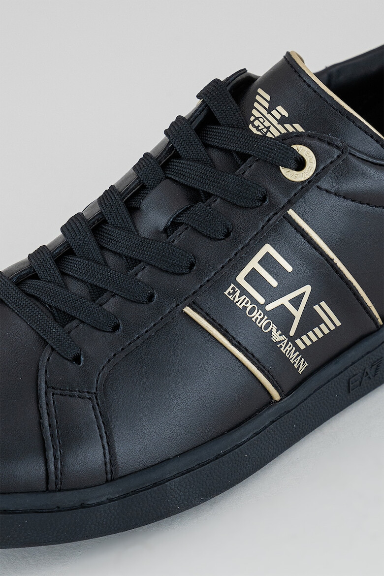 EA7 Pantofi sport de piele cu garnitura cu logo - Pled.ro