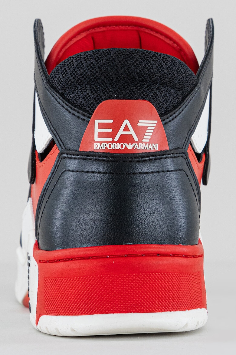 EA7 Pantofi sport mid-high de piele ecologica cu insertii de plasa - Pled.ro