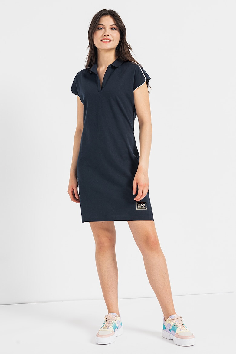 EA7 Rochie polo din pique cu imprimeu logo - Pled.ro