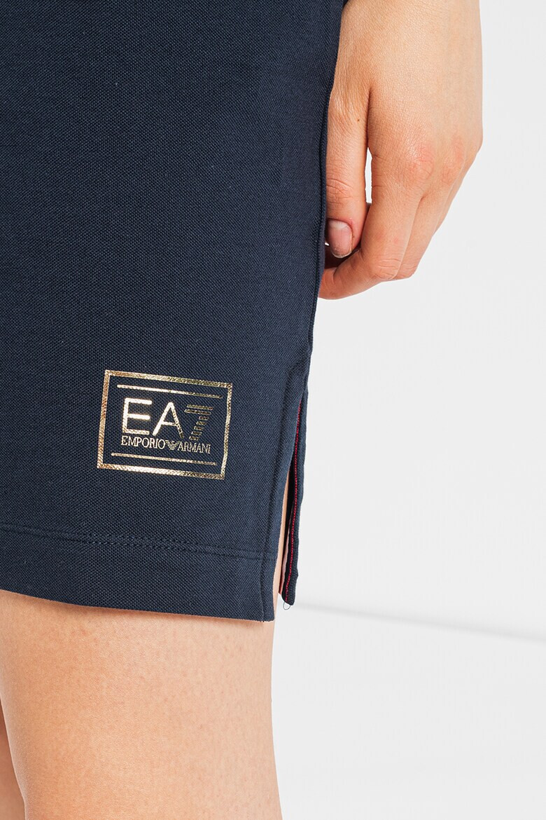 EA7 Rochie polo din pique cu imprimeu logo - Pled.ro