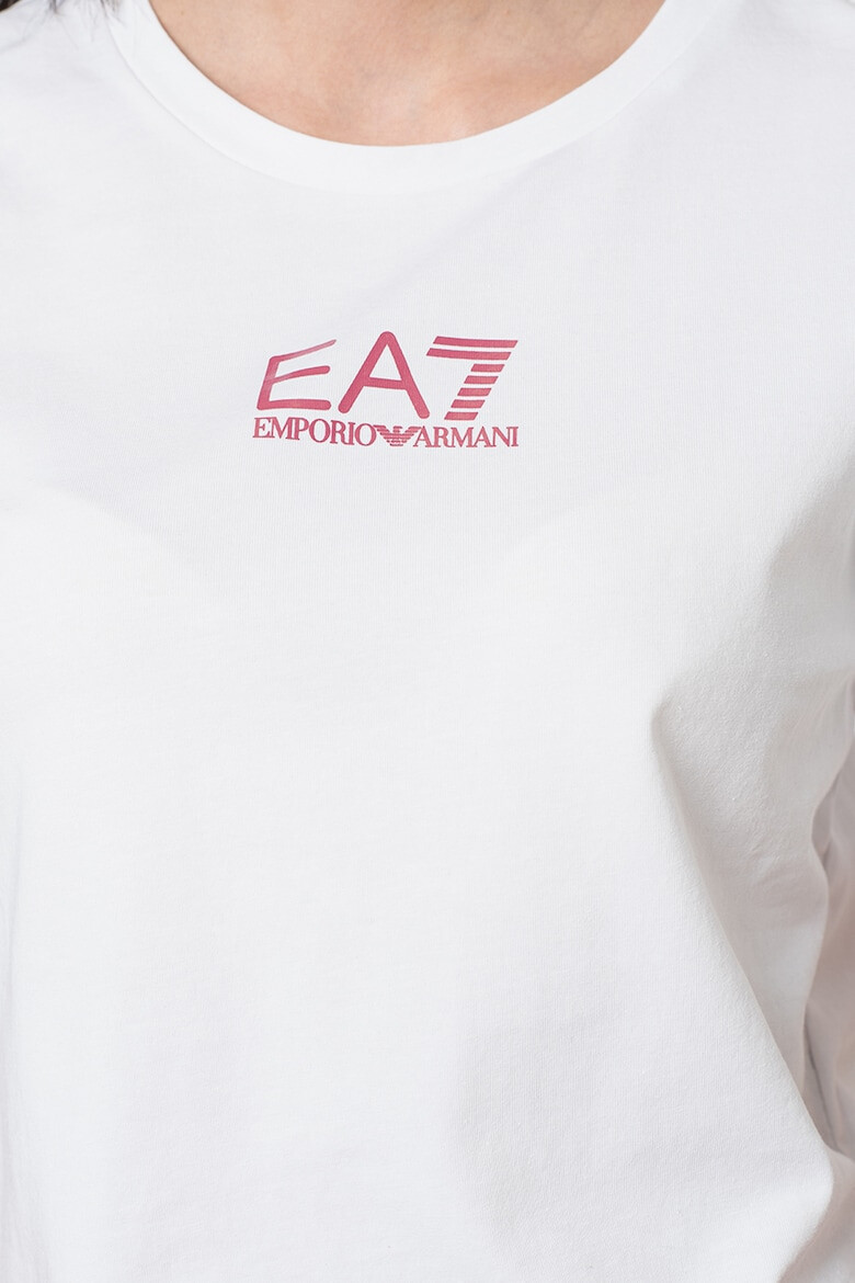 EA7 Tricou crop cu imprimeu logo - Pled.ro