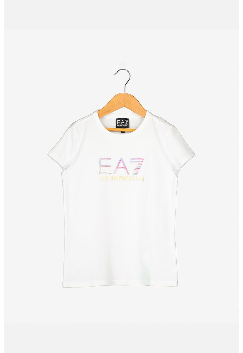 EA7 Tricou cu aplicatie logo cu paiete - Pled.ro