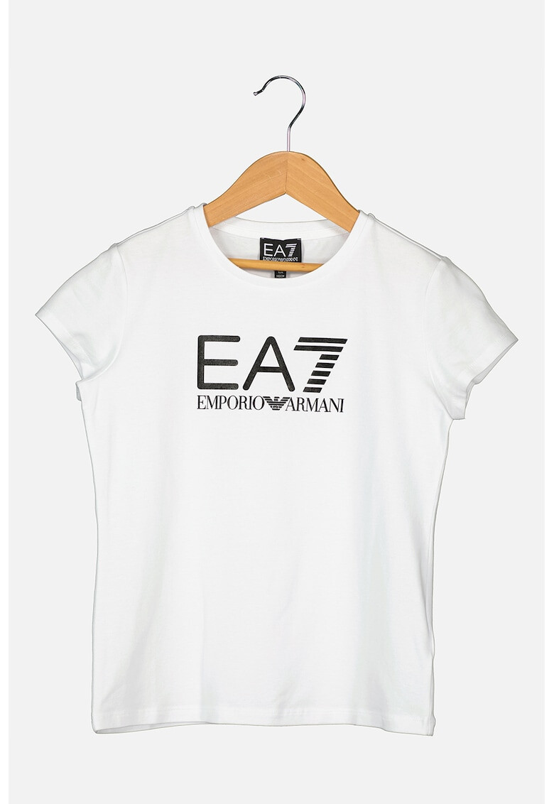 EA7 Tricou cu decolteu la baza gatului si imprimeu logo - Pled.ro