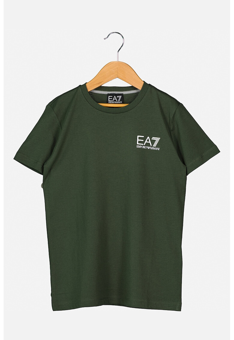 EA7 Tricou cu decolteu la baza gatului si imprimeu logo - Pled.ro