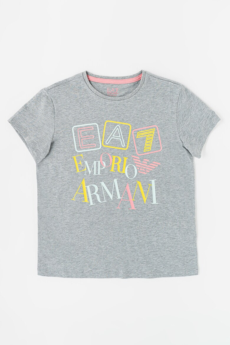 EA7 Tricou cu decolteu la baza gatului si imprimeu logo - Pled.ro