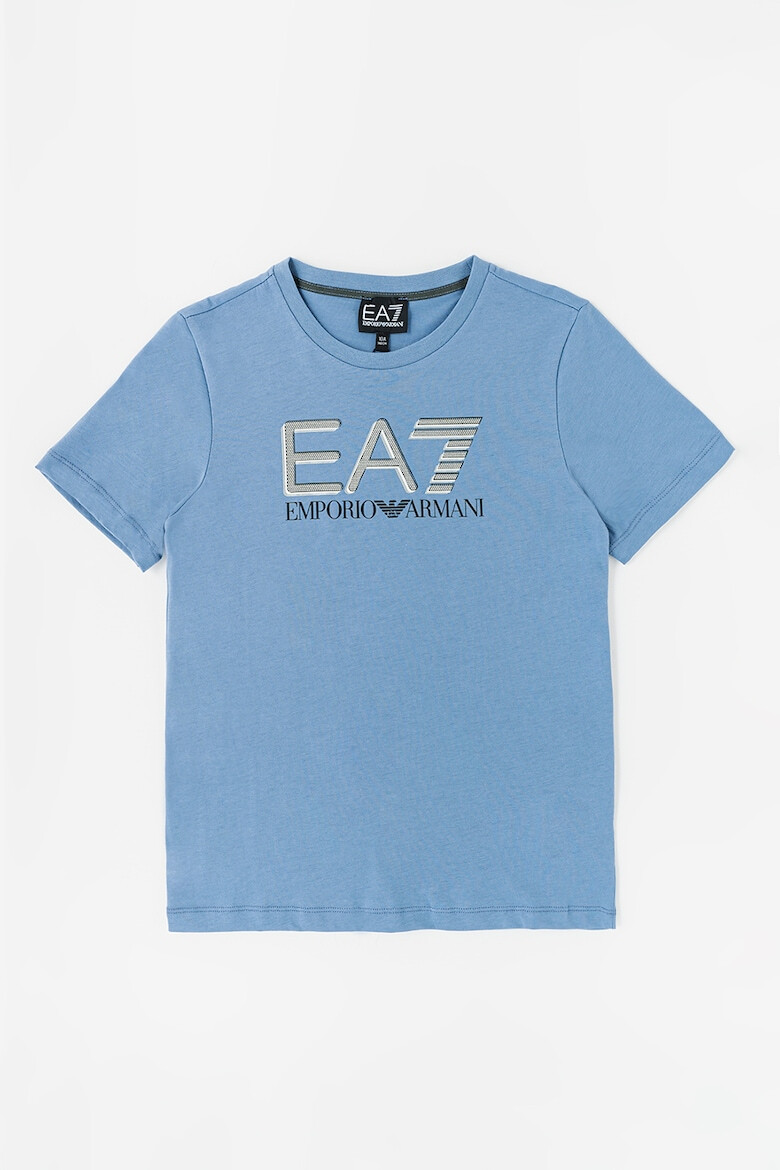 EA7 Tricou cu decolteu la baza gatului si imprimeu logo - Pled.ro