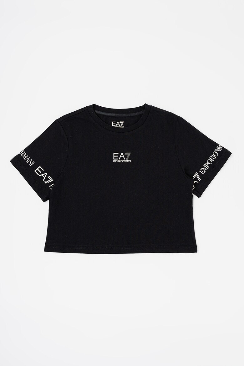 EA7 Tricou cu decolteu la baza gatului si imprimeu logo - Pled.ro