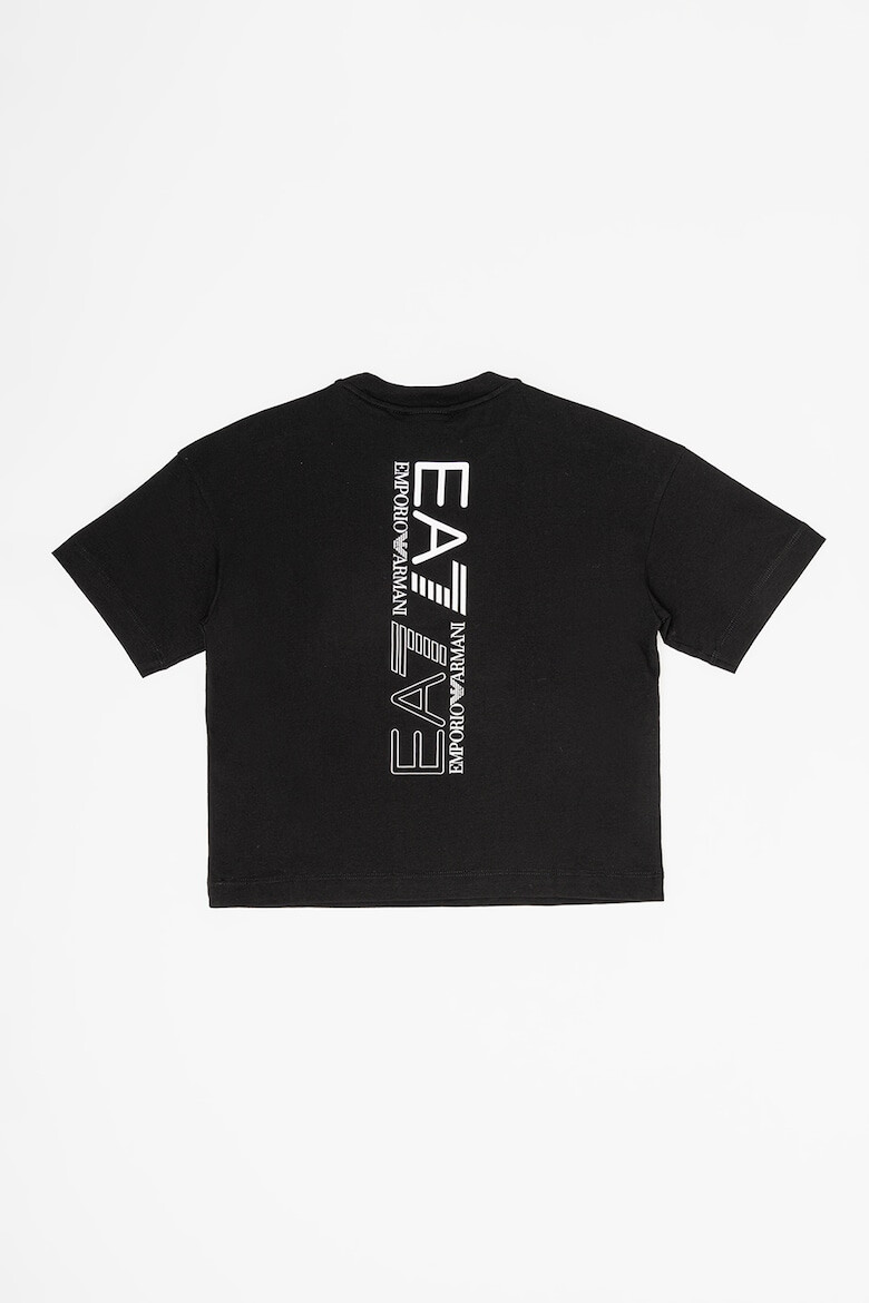 EA7 Tricou cu decolteu la baza gatului si imprimeu logo - Pled.ro