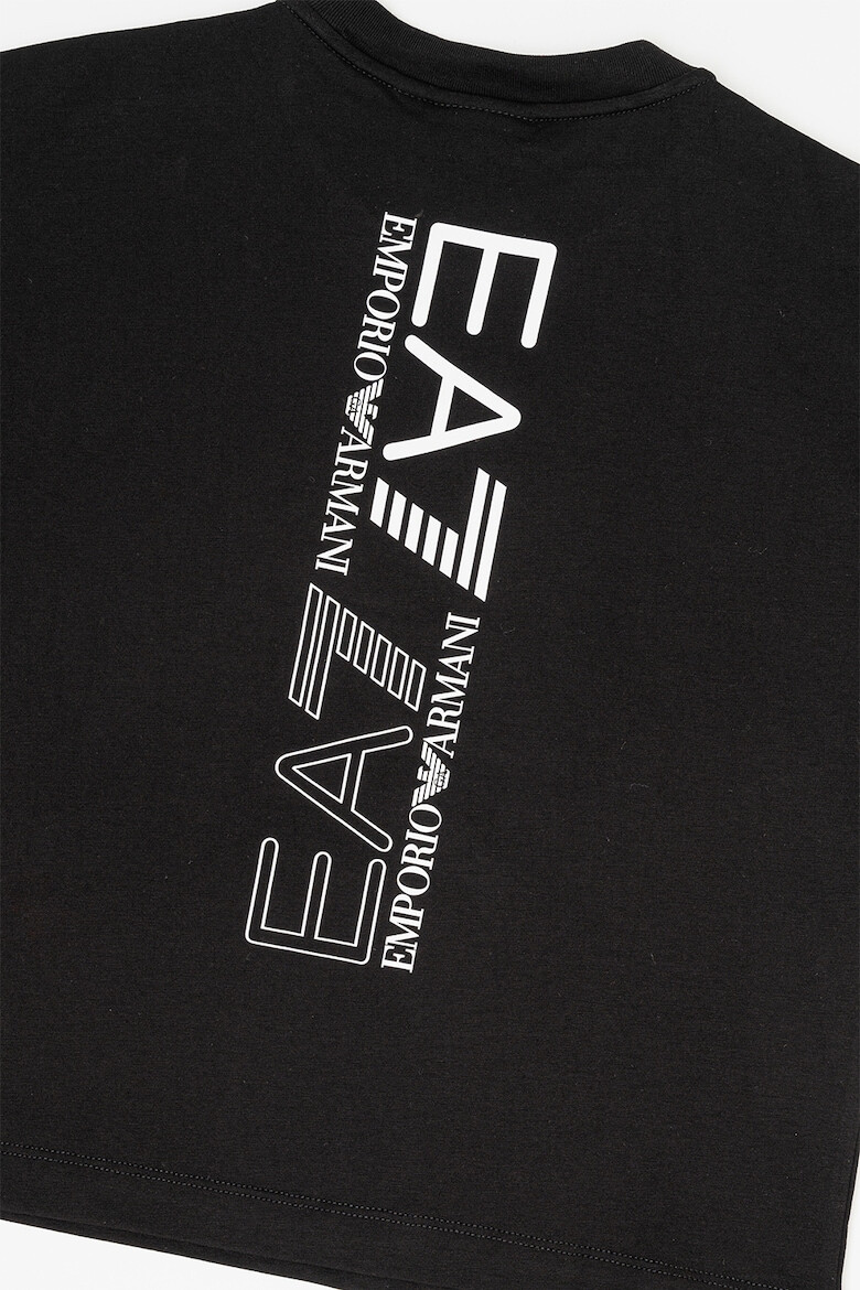 EA7 Tricou cu decolteu la baza gatului si imprimeu logo - Pled.ro