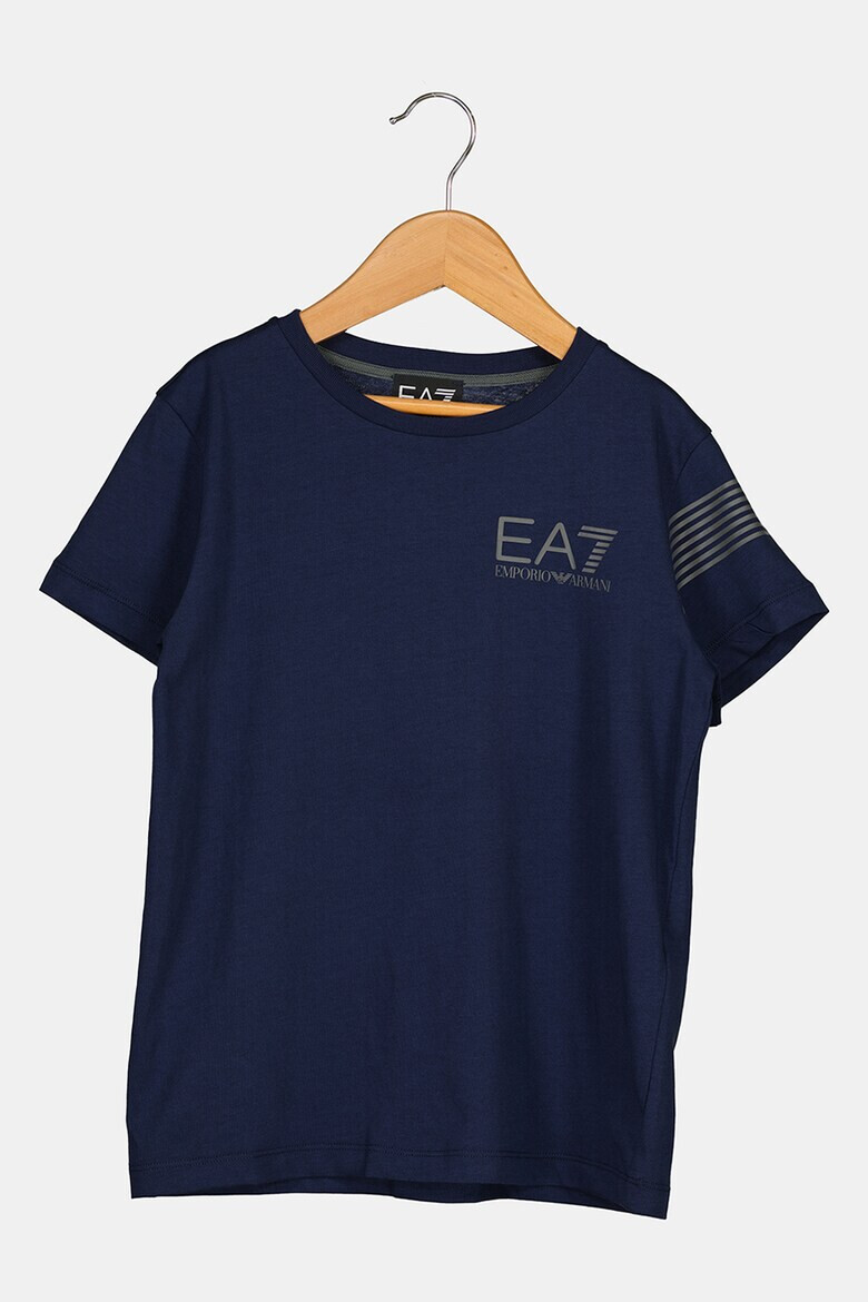 EA7 Tricou cu decolteu la baza gatului si logo - Pled.ro