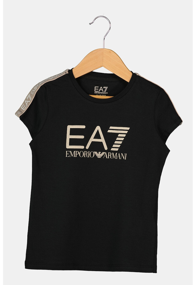 EA7 Tricou cu imprimeu logo stralucitor - Pled.ro