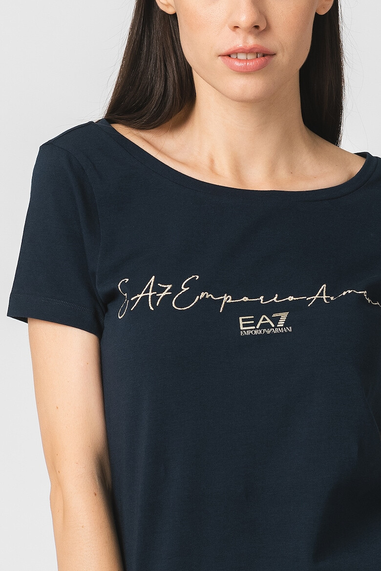 EA7 Tricou cu logo brodat - Pled.ro