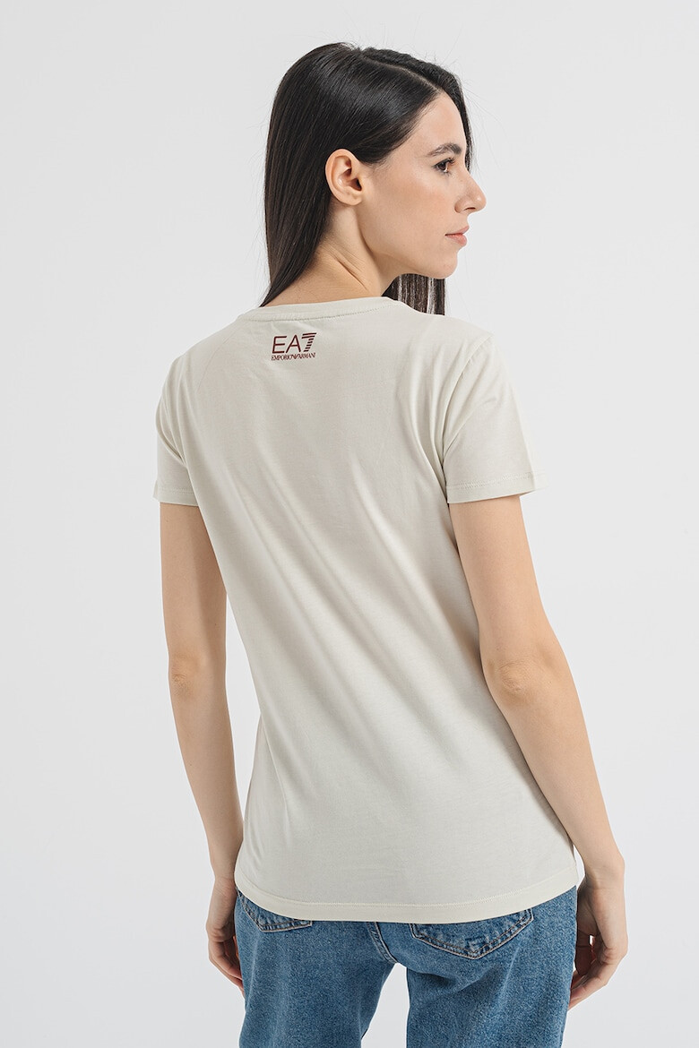 EA7 Tricou de bumbac cu broderie logo - Pled.ro