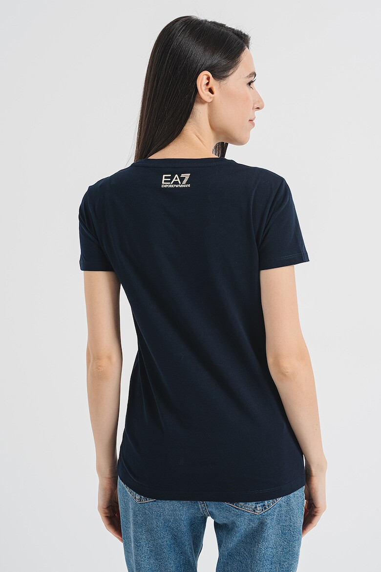 EA7 Tricou de bumbac cu broderie logo - Pled.ro