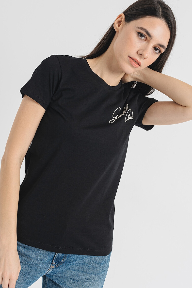 EA7 Tricou de bumbac cu broderie logo - Pled.ro