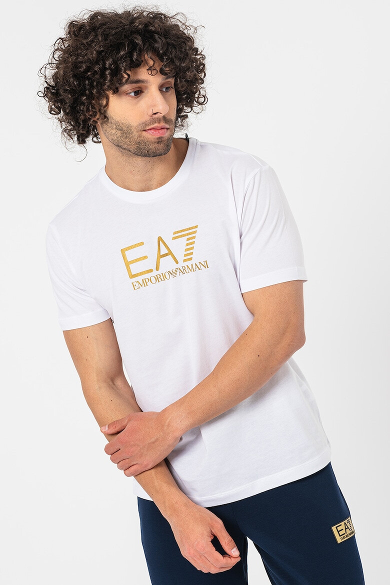 EA7 Tricou de bumbac cu imprimeu logo - Pled.ro