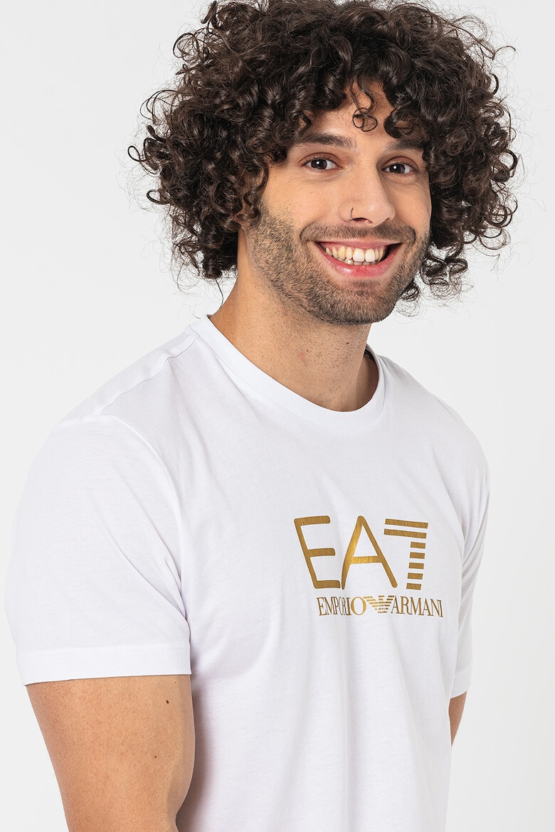 EA7 Tricou de bumbac cu imprimeu logo - Pled.ro