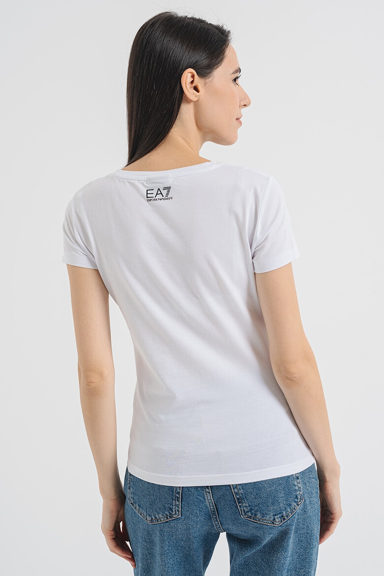 EA7 Tricou din amestec de bumbac cu imprimeu logo - Pled.ro