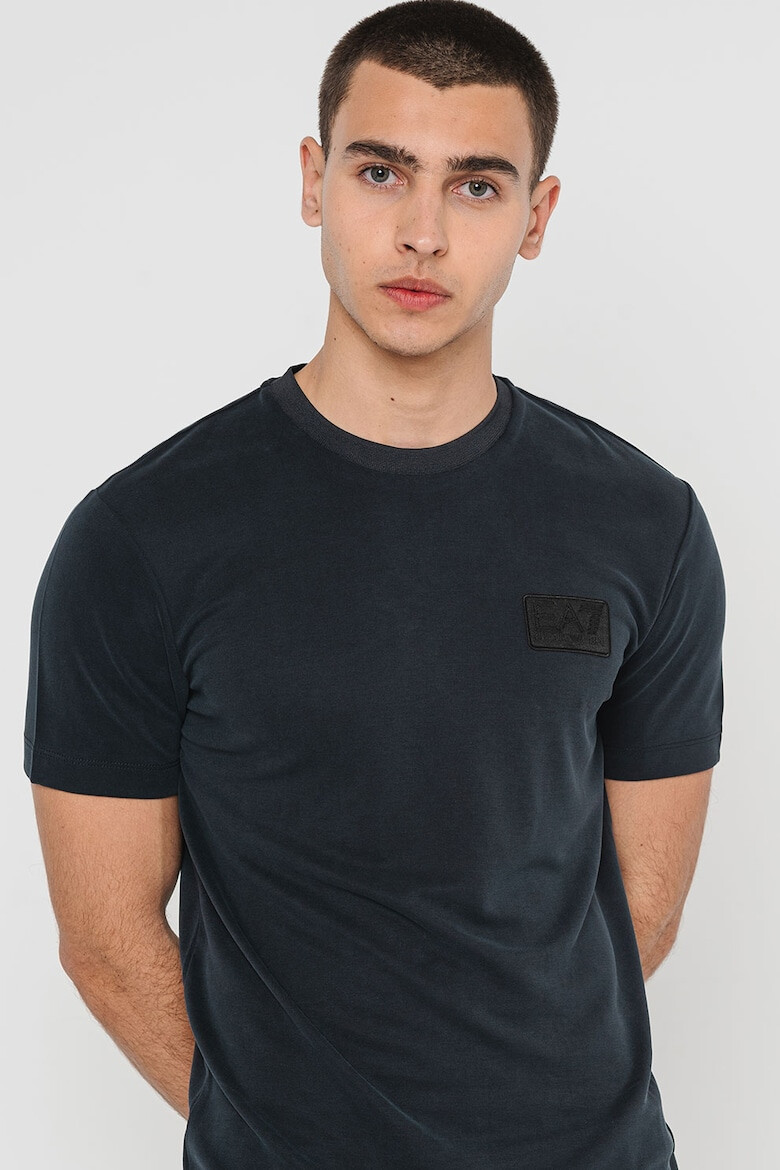 EA7 Tricou din amestec de lyocell cu logo - Pled.ro